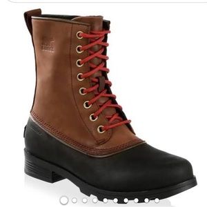 LAST CALL BEFORE GOODWILL - 
Sorel Women's Emelie Duck Boot Redwood/Black 9.5